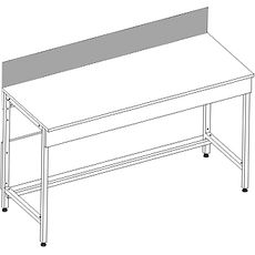 Tablettes et dosserets simples