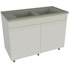 Laveries sur meuble - cuve monobloc en polypropylène