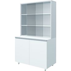 Armoire vitrine combinée