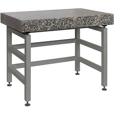 Table anti-vibratoire structure en acier inox et granit complet