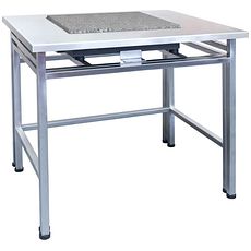 Tables anti-vibratoires structure en acier inox et plateau en granit