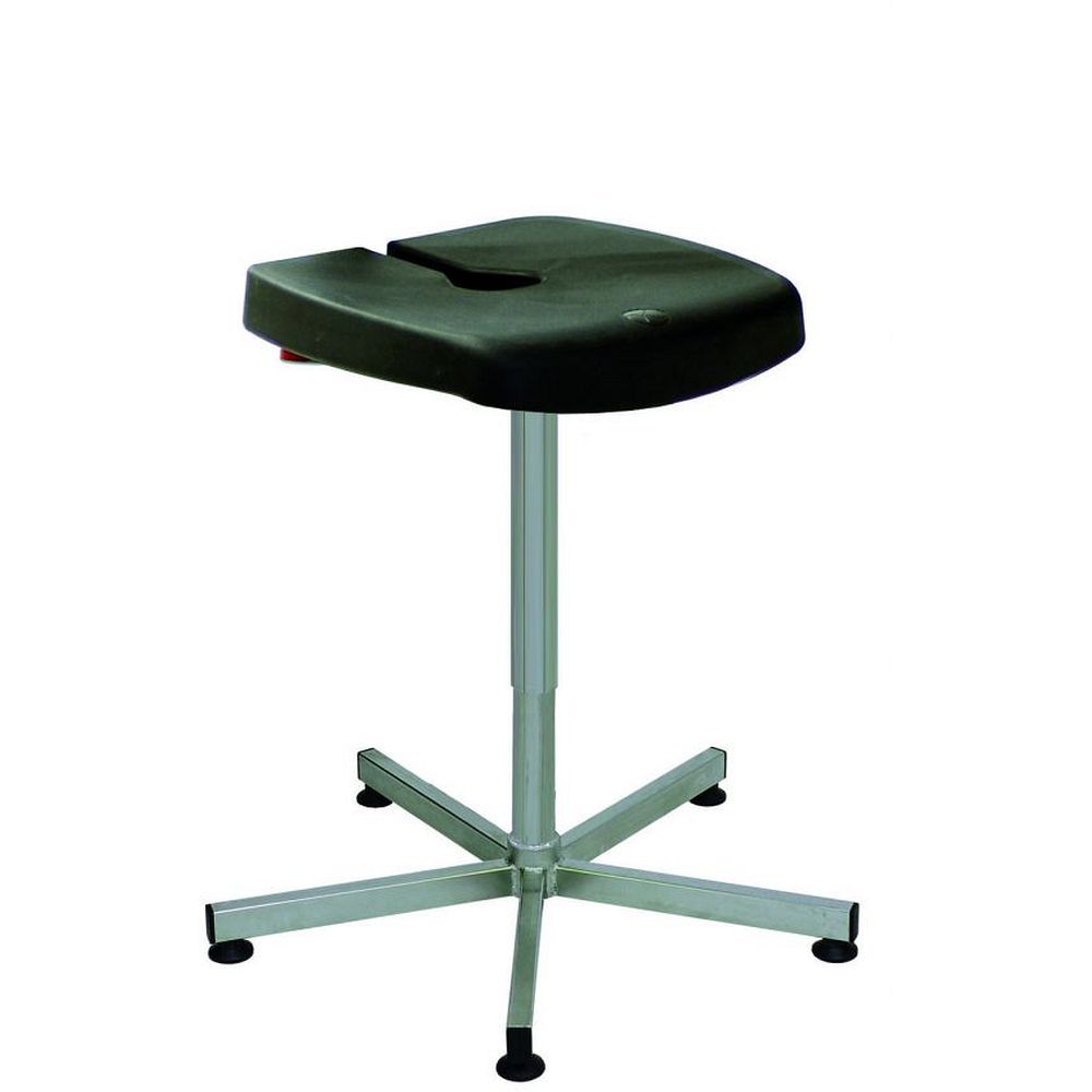 Tabourets confort KONCEPT, assise en PVC ESD antistatique, piètement en acier inox 316&nbspL