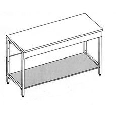 Tablettes en mélaminé sous paillasse