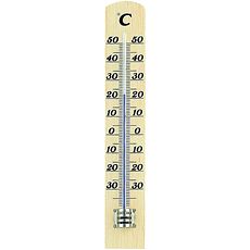 Thermomètre analogique à alcool en hêtre naturel