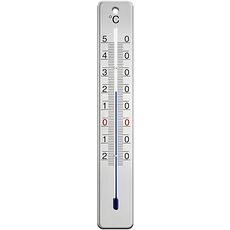 Thermomètre analogique à alcool en inox brillant