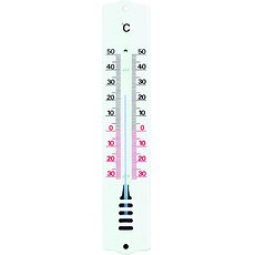 Thermomètre analogique à alcool en métal aspect émaillé