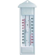 Thermomètre analogique à alcool maximum et minimum en plastique ABS