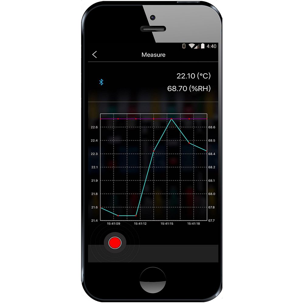 Thermo-hygro-psychromètre digital bluetooth