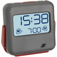 Réveil digital vibrant et/ou sonore en format compact pour voyage