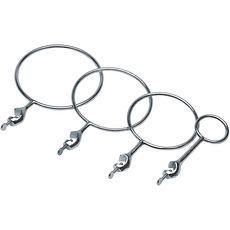 Supports-anneaux avec noix de serrage en acier chromé