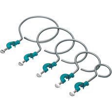 Supports-anneaux avec noix de serrage en acier inox