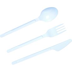 Cuillères, fourchettes et couteaux stériles