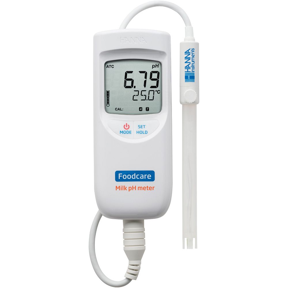 pH / °C-mètre pour lait