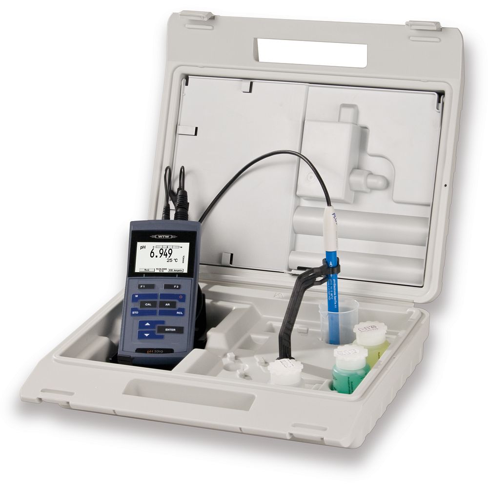 pH/°C-mètres étanches en mallette
