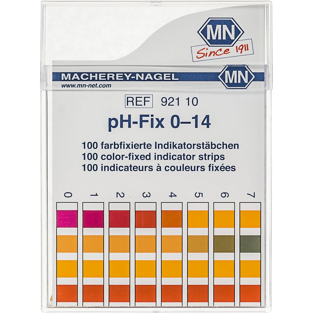 Papiers indicateurs pH en bandelettes pour solutions faiblement tamponnées  ou très alcalines