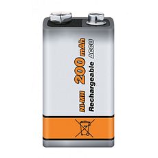 Pile rechargeable NiMH 6LF22 pré-chargée, prête à l'emploi