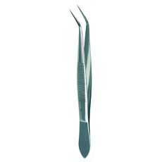 Pinces brucelles courbées pointues, inox