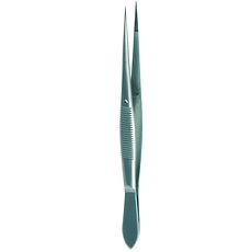 Pinces brucelles droites pointues avec guide, en inox