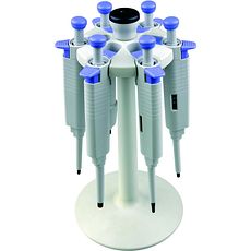 Portoir carrousel pour micropipettes