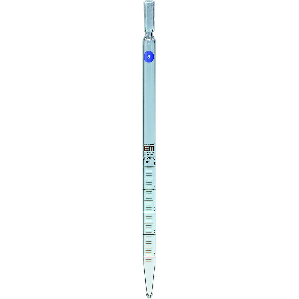 Pipettes graduées Hirschmann® classe AS type 3, graduations ambrées