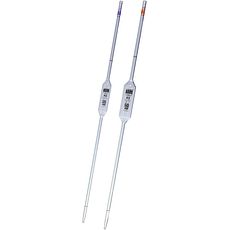 Pipettes jaugées Hirschmann® en verre, classe AS, 2 traits, marquage ambré