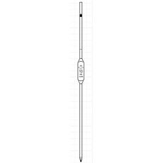 Pipettes jaugées en verre classe AS, 1 trait