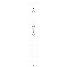 Pipettes jaugées à bulbe en verre classe AS, 1 trait