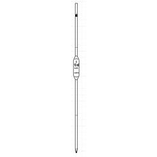 Pipettes jaugées en verre classe B, 2 traits