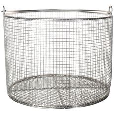 Paniers ronds en fil d'acier inox