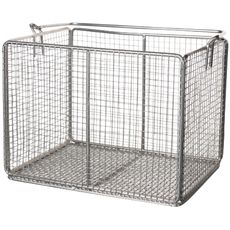 Paniers carrés en fil d'acier inox