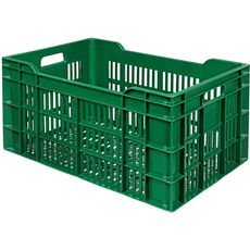 Caisse ajourée avec poignéesen HDPE