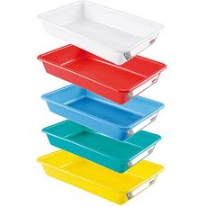 Bacs plats HACCP en polyéthylène coloré