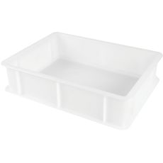 Bacs en polyéthylène HDPE blanc