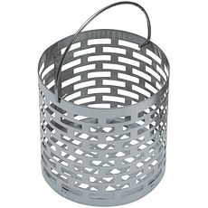 Panier rond en acier inox