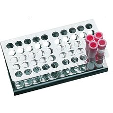 Portoirs en 'Z' en inox pour tubes