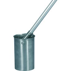 Préleveur télescopique pendulaire, avec bécher en inox