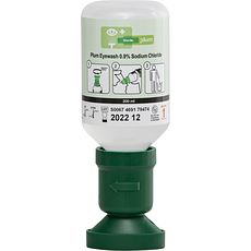 Flacons lave-œil avec solution de chlorure de sodium stérile