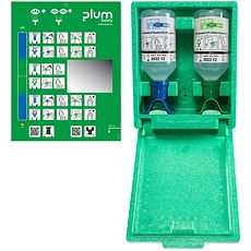 Coffrets lave-œil étanches combinées solution chlorure de sodium et solution pH neutre