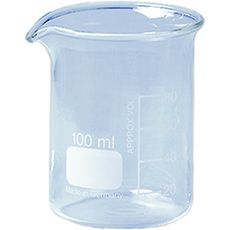 Béchers avec bec verseur forme basse en verre borosilicaté