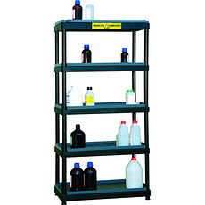 Rayonnage HDPE avec bacs de rétention