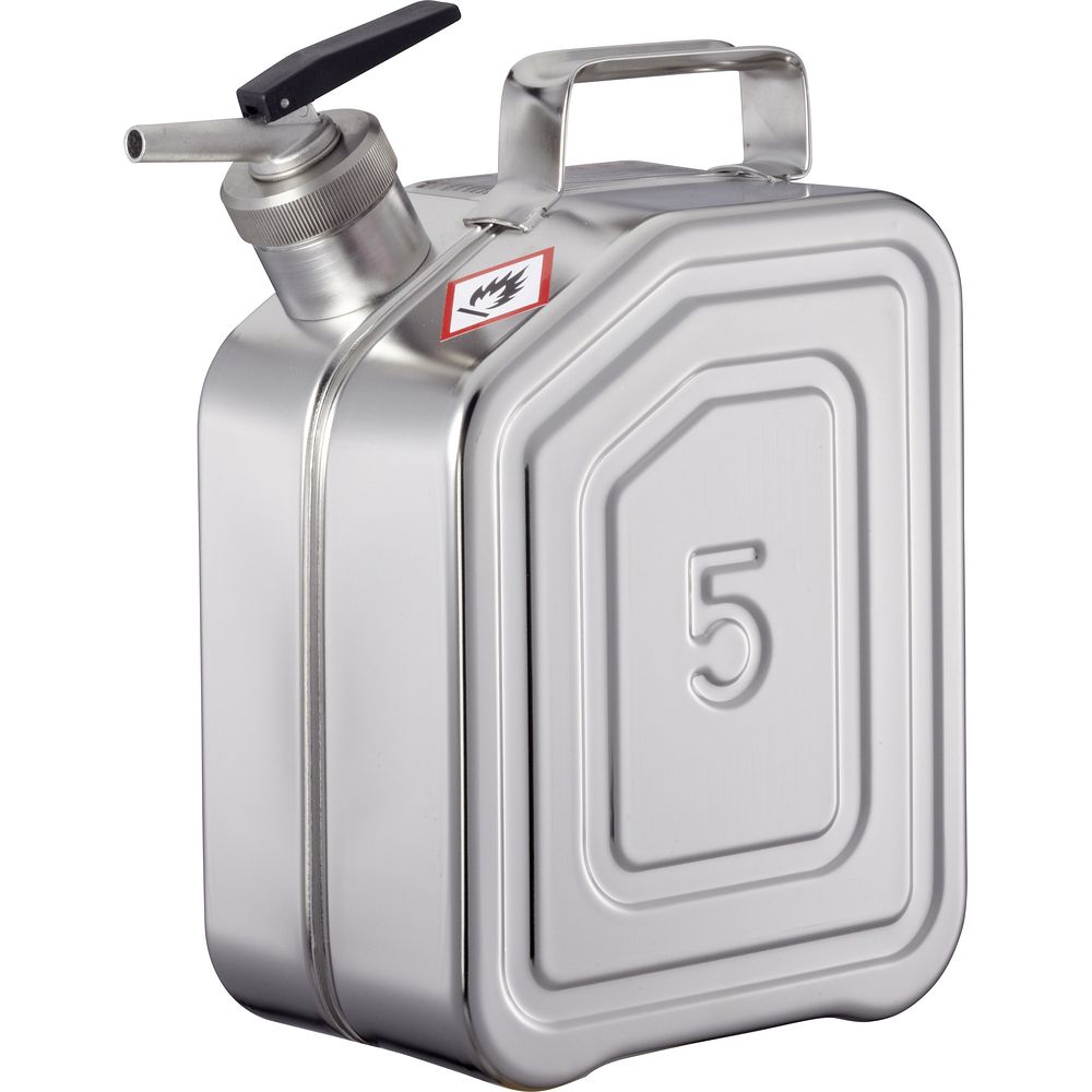 Jerrycans de sécurité en acier inox avec bec verseur