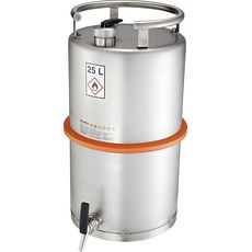 Fûts de stockage de sécurité en inox avec robinet de vidange