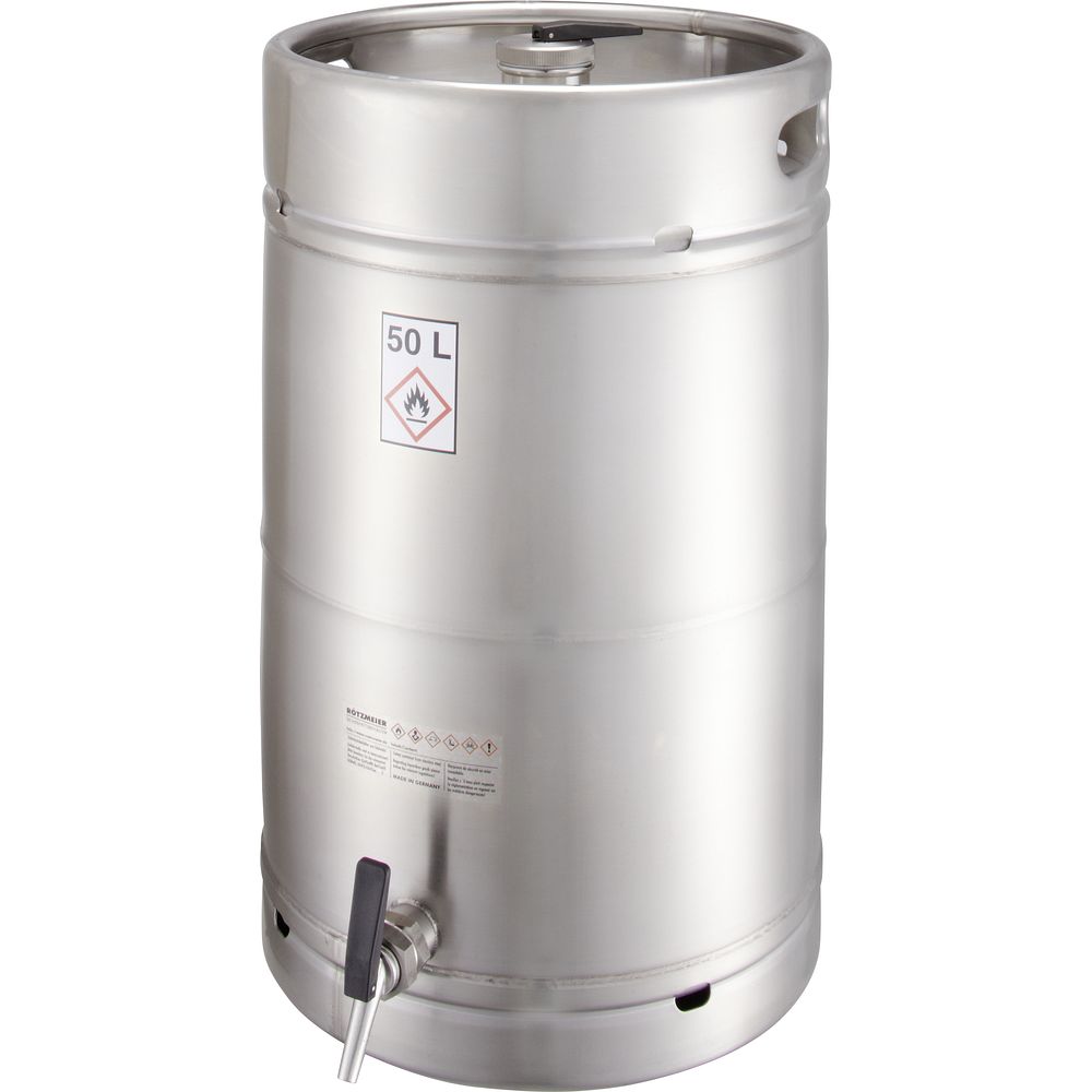 Fûts de stockage de sécurité en inox avec robinet de vidange