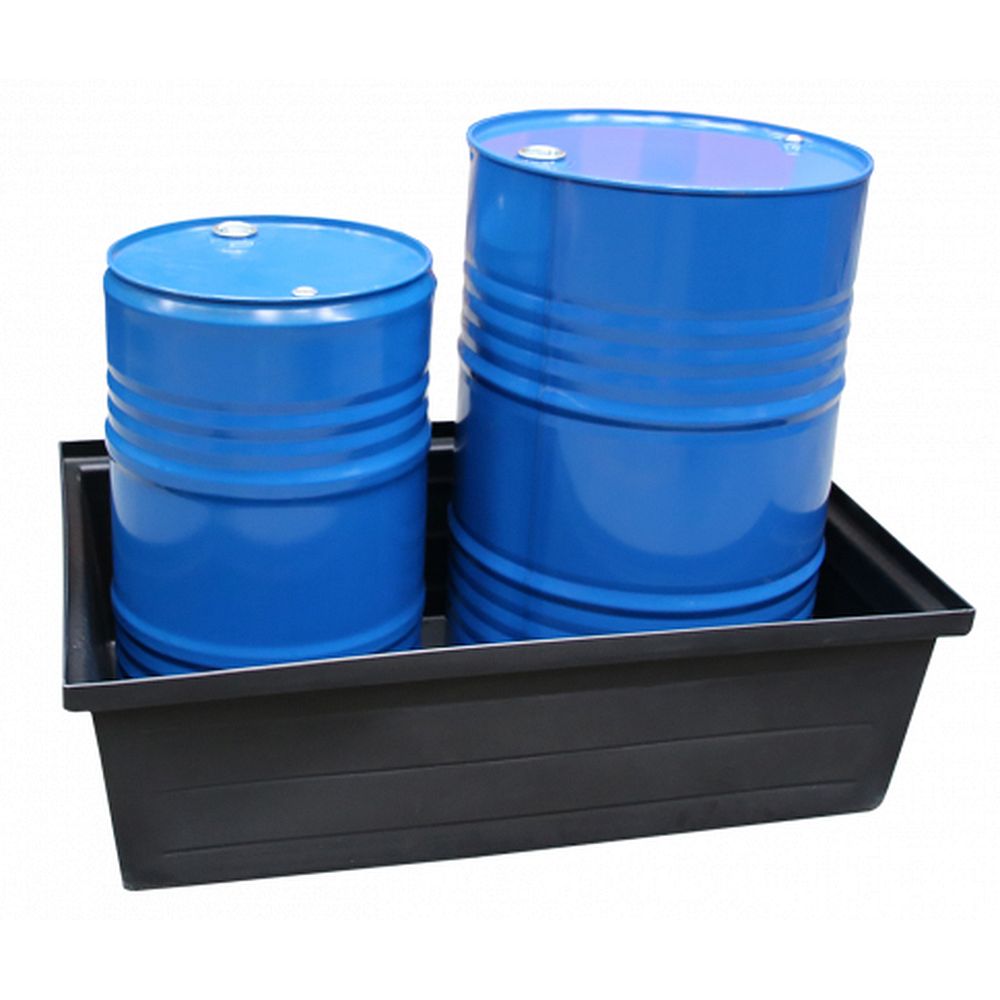 Bacs de rétention à fond plat pour 2&nbspfûts 240&nbsplitres
