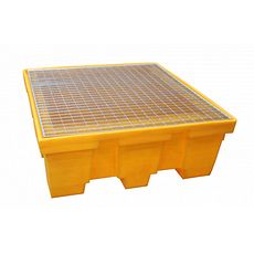 Bacs de rétention carrés pour 4 fûts 450 litres