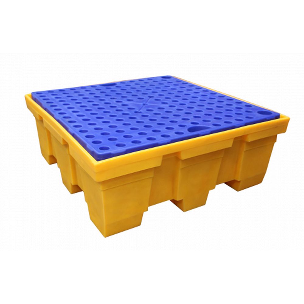 Bacs de rétention carrés pour 4&nbspfûts 450&nbsplitres