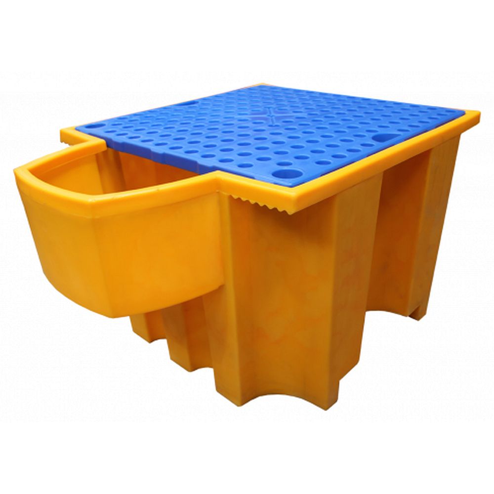 Bacs de rétention avec bec de soutirage pour 1&nbspIBC, 1100&nbsplitres