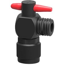 Distributeur coudé avec robinet d'arrêt, GL25 (M) / GL25 (M)