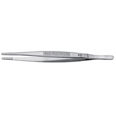 Pincette de laboratoire droite à bouts émoussés, longueur 115 mm