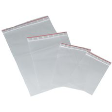 Sachets de conditionnement transparents en polyéthylène LDPE avec fermeture à pression